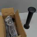 Wlrrcwdttc 4 Pcs Adjustable Bed Center Support Legs 10-17 inch for Bed Frame/Bed Center Slat, Metal Adjustable Furniture Legs for Bed/Cabinet/Sofa/Dresser/Couch/Table,Heavy Duty Bed Replacement Legs (Black)