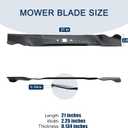 Briggs and Stratton Replacement Mower Blade 21" for Snapper Mower 7800923, 1696627, 1696607, 2691561