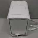 4L Mini Skincare Fridge with Dimmable LED Mirror, Portable Beauty Refrigerator for Makeup, Cosmetic, Personal Small Refrigerator with Cooler and Warmer for Bedroom, Office and Car(Pearl White)