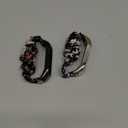 2 Packs Compatible with Amazfit Band 5/ Mi Band 5/ Mi Band 6 Bands for Women Girl, Scrunchies Cloth Soft Pattern Printed Fabric Wristband Bracelet Elastic Straps for Amazfit Band 5 Fitness Tracker