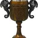 Pacific Giftware Double Dragon Drinking Chalice Goblet 9 inches Tall