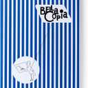 Bella Copia Blue Midsized Blank Notebook (BI, bianco)