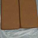 Square Ottoman with Storage, Large Oversized Ottoman Coffee Table, Double Flipping Lid & Mid-Century Modern & Faux Leather Style, Loads 660 lb, for Living Room, Bedroom, Entryway, Cognac Brown