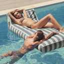 SUNNYLiFE Luxe Lie-On Lounger | Seagrass Stripe