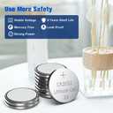 10 x GutAlkaLi 5 Pack CR2032 Batteries - CR2032 3V Battery - CR 2032, 3 Volt Coin Battery