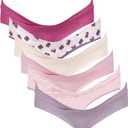 Intimate Portal Cotton Maternity Underwear Under the Bump Pregnancy Postpartum Bikini Panties (XX-Large, 6-pk Blume)