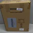 Set of 2 Rustic Table Lamps for Living Room Bedroom, Farmhouse Vintage Nightstand Lamp with 2 USB Ports, Hollow Out Resin Lamp for End Table with Nightlight, Bulbs Included (Wash White)