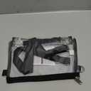 Bagenius Clear Purse Stadium Approved Clear Bag with Removable Straps for Work Sporting Events and Concert (Black)