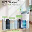Air Purifier for Home Large Room up to 3620Ft, H13 True HEPA Air Purifiers for Home Pet Hair Dander Odor Pollen, Air Cleaner with Smart WiFi, 360 Air Intake, Auto Mode, Pet Lock, 22dB Quiet