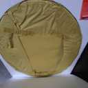 26"x39" Oval Wall Mirror, Handwoven Corn Husk, Whitewashed
