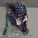 rabbitgoo Dog Harness No Pull with 2 Leash Clips, Adjustable Soft Padded, Reflective Oxford No Choke Pet Vest with Easy Control Handle for Large Dogs, Blue Star, L