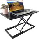 Rlozftel Standing Desk Converter, Height Adjustable Stand Up Desk Riser with 7 Height Levels, Compact Sit Stand Desktop Converter for Laptop or Single Monitor, Office Workstation