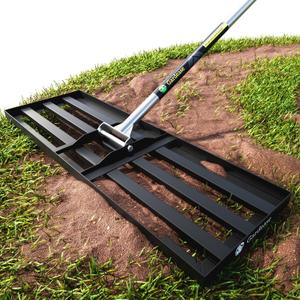 Gardease Lawn Leveling Rake 30 Inch x 10 Inch  Heavy Duty Lawn Leveler & Yard Leveling Rake  Steel Lawn Level Rake & Leveling Tool for Soil, Sand & Top Dressing