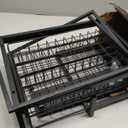 Ceetug Under Sink Organizers and Storage 2 Tier Slide Out Kitchen Cabinet Organizer Sturdy Metal Bathroom Storage (Black, 2 Pack)