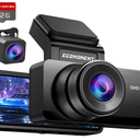 Dash Cam Front and Rear, Ecomoment 4K+1080P Dual Dash Camera for Cars, Built-in WiFi GPS Dashboard Camera, 2.4" IPS Screen Dashcam, 170Â° Wide, Night Vision, WDR, G-Sensor, 32GB SD Card Included