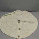 Knitted Christmas Tree Skirt, 24 Inch White Tree Skirts for 3ft to 4ft Tree | Cable Knit Design, Farmhouse Xmas Holiday Decoration, Home Party Décor （White 2514）