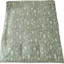 Futon Cover for Traditional Japanese Futon Floor Mattress Cover with Zipper Twin Full Queen Machine Washable Super Soft (Sage Green Plant)