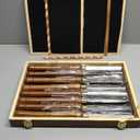 8-Pieces HSS Wood Turning Tools Lathe Chisel Set with Wooden Box, Wood Lathe Tools for Woodworking Projects