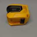 200W Portable Power Inverter for DeWALT 20V,Ecarke Outdoor Generato Battery Converter with 2 USB&LED&AC Battery Powered Outlet,Convert DC 18V/20V to AC 110V-120V Portable Power Station(Tool Only)