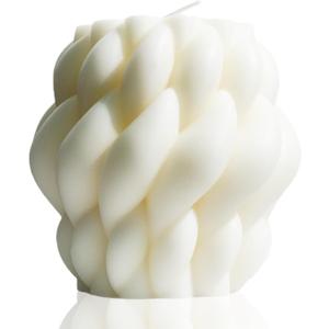 Knot Ball CandleScented Soy Wax Spiral CandleHome Office Danish Pastel Trendy Room Floating Shelves Decor Large Candles,White