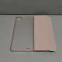 Kenke New iPad Pro 11 Inch Case 4th/3rd/2nd/1st Generation 2022/2021/2020/2018 with Built-in Left Side Pencil Holder, Hard Frosted Back Cover & Colored Edge (Pink)