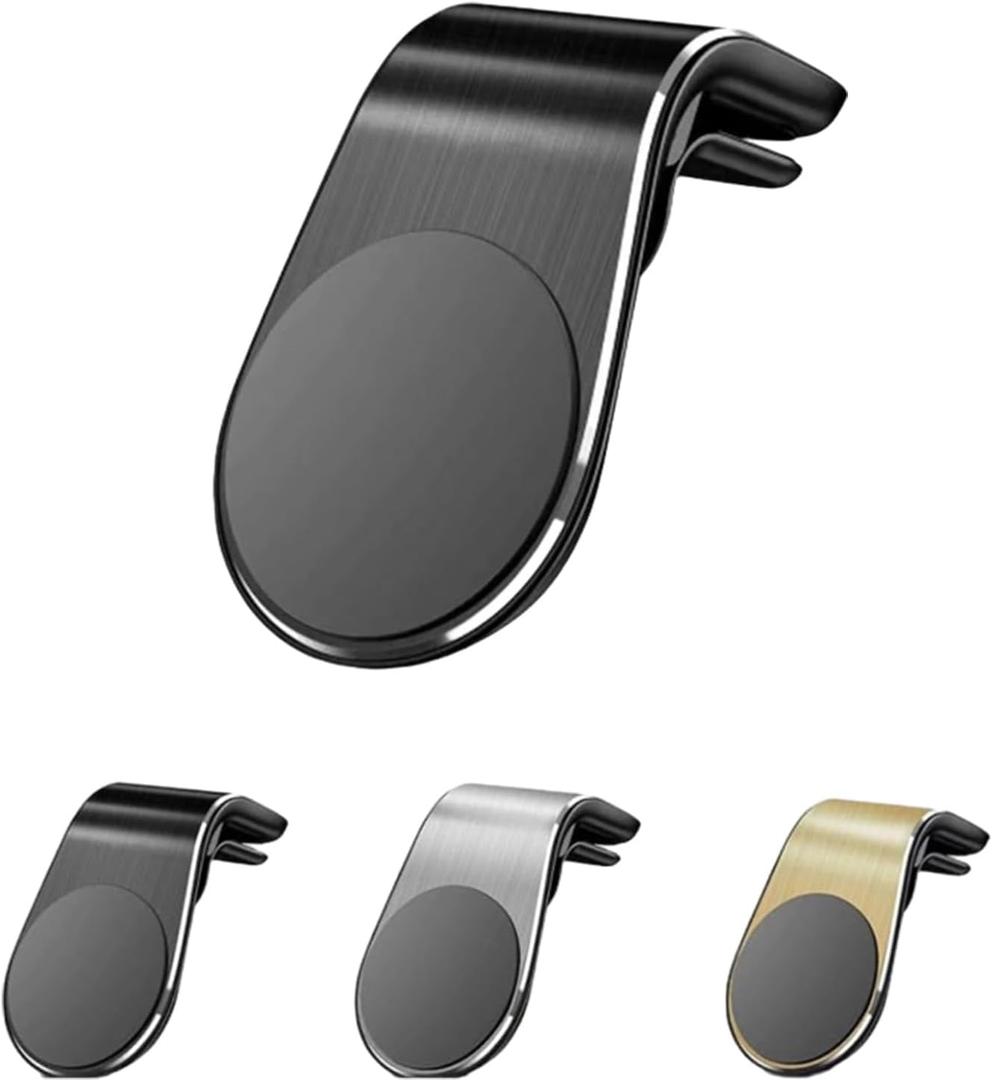 Car Magnetic Phone Holder, Magnetic Phone Holder for Car, Strong Clip Strong Magnetic Attraction Cell Phone Mount, Rotatable Car Phone Holder Compatible with Smartphones (Black)