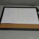 MaxGear Dry Erase Board Calendar Whiteboard for Wall, 17” x 13” White Board with Cork Board, Monthly Bulletin Board Calendar with Wood Frame, Whiteboard & Corkboard Combo for Office, School, Home