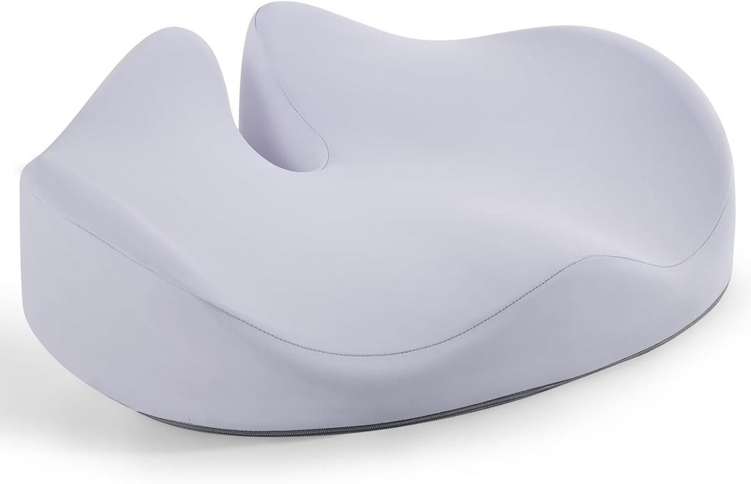 Seat Cushion for Office Chair, Memory Foam Sciatica Pain Relief Pillow, Extra Large Seat Cushion for Hip, Tailbone, Coccyx Pain, Desk Chair Pad for Office, Home, Gaming, Car, Wheelchair XL (Grey)