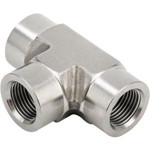 Metalwork 304 Stainless Steel Pipe Fitting, Forged Tee, 3/4" NPT Female x 3/4" FNPT x 3/4" NPT Female, 1 Pc
