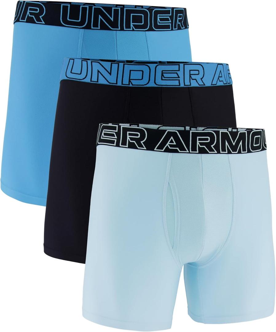 Under Armour Men's Multi-Pack Performance Tech Boxerjock Brief, 6" Inseam, All-Day Comfort & Soft (Medium)