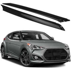 Left & Right Windshield A-Pillar Trim Molding, Front Driver & Passenger Side Windscreen A-Pillar Panel Compatible with Hyundai Vehicle 2012-2017 Veloster, Replace#861702V000 861802V000