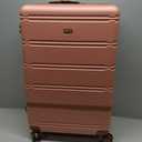 NEISIA Luggage Sets, Suitcase with Spinner Wheels, PC+ABS Hardshell Travel Luggage Set with TSA Locks,Lightweight Rolling Luggage，Carry on suitcase with YKK Zippers, 6 piece sets （14/20/24/28/DB/TB)