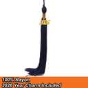 OSBO GradSeason Unisex Matte Kindergarten Graduation Gown Cap Tassel Set 2026 (27"(3'6"-3'8"), Navy)
