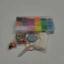 Funtopia Beads for Crafts, Pony Beads Keychain Making Kit, Bead Pets Art Crafts for Kids Beginners, Birthday Party DIY Craft for Girls Boys (1500 Beads, 30 Designs)