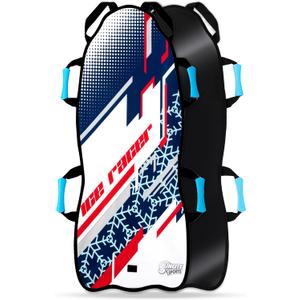 Sunlite Sports 45 Snow Sled  Foldable or Foam Style Toboggan for Kids & Adults, Reinforced Bottom, Durable Stitching & Ergonomic Handles  Lightweight & Portable Winter Sled (3.1) Ice Captain 45" Foldable Sled)