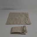 MIULEE Pack of 2 Decorative Outdoor Solid Waterproof Throw Pillow Covers Faux Linen Garden Farmhouse Cushion Cases for Patio Tent Balcony Couch Sofa 18x18 inch Beige