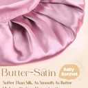 YANIBEST 2 PCS Baby Bonnet Silk Satin Bonnet for Kids Sleeping Cap Curly Natural Hair Silk Bonnets for Girls Boys Infant (5-12 Years, Purple)