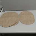 Placemats for Dining Table Set of 4 Non-Slip, Heat Resistant Oval Leather Placemat Double Layer, Waterproof Table Mats Easy to Clean for Kitchen Dining Room Coffee Office Table, Beige