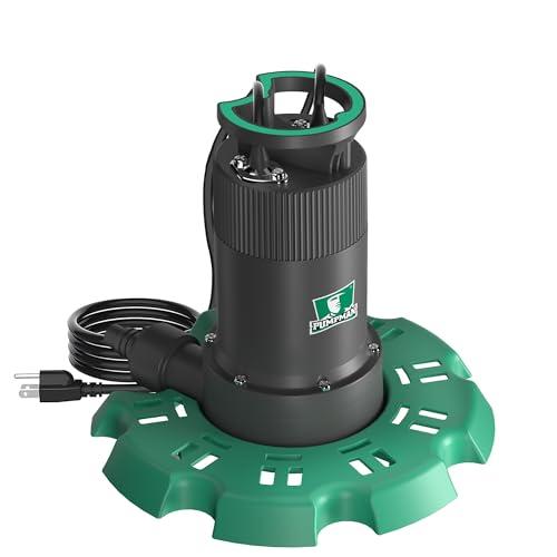 PUMPMAN Automatic Submersible Pool Cover Pump 110 V 1/4 HP 2800 GPH with 2/5 Check Valve Adapter For All Swimming Pools Spas Hot Tubs Rooftops Water Beds With 10FT Power Cord - Amazon.com