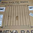 29.92-48" Baby Gate for Stairs & Doorways Pressure Mounted Auto Close | No-drill Easy Install Dog Gate, Walk-through Safety Child Gates Design for Toddler & Pet/Puppy, Indoor, 30" Tall Dual-lock