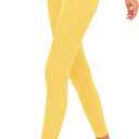 Girls Athletic Leggings Kids Lounge Workout Yoga Pants Solid Color High Waist Dance Running Active Tight for Teen (7-8 Years)