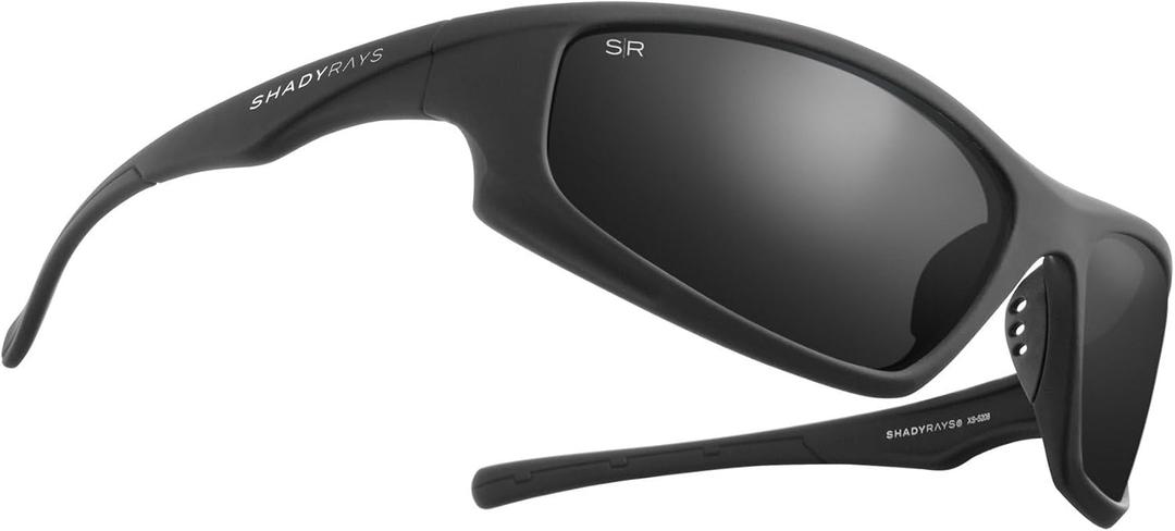 Shady Rays X Series | Lightweight Sport Sunglasses with Polarized Lens (Blackout)