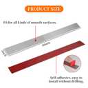 304 Brushed Stainless Steel Sheet Gap Filler, Self-Adhesive Metal Gap Filler Trim Strip for Wall Oven/Microwave Combo/Range/Cooktop, 30" Long, 3'' Wide, 20Ga Thickness