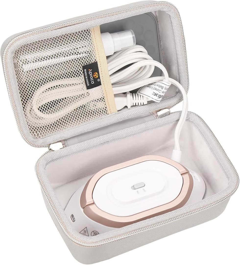 Aproca Grey Portable Hard Storage Case, for Newbealer Travel Iron Mini Dry Iron and Accessories (Only Box)