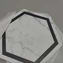 Art3d 30-Pack Hexagon Peel and Stick Flooring Tile Marble Look, Self Adhesive Waterproof Vinyl Floor Tile for Kitchen Bathroom Living Room Bedroom, 11.8" x 10.2" White Marble