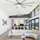 72 Inch Ceiling Fans with Lights,Large Modern Ceiling fan with Remote and 9 Wooden Blades,Dimmable,6 Speeds,Noiseless Reversible Indoor&Outdoor Fan for Bedroom,Patio,Living Room