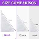 24 Inch Disposable Large Piping Bags,100 PACK Extra Large Thick Pastry Bags with 6 Bag Ties, Thickened Icing Bags,Cake Decorating Bags,Frosting Bags for Cake Decorating Cream Frosting