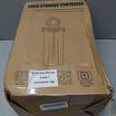 PRAKI Large Dry Food Storage Containers with Lids, 6PCS Airtight Cereal Containers Storage Set, Leak-proof Canister Set for Kitchen Pantry Organization with 20 Labels & Marker (4L Black)