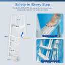 Blue Wave Heavy-Duty Resin in-Pool Ladder for Above Ground Pools