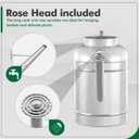 Galvanized Iron Watering Can for Indoor Plants, Bowl Watering Cans for House Plant Garden Flower, Long Spout Water Can for Outdoor Watering Plants 8.71L 2.3 Gallon